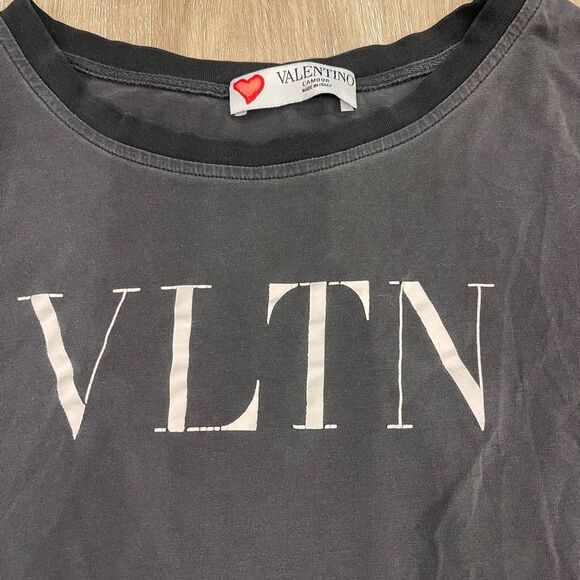 Valentino Garavani Black Vlogo Women's T-Shirt Size Small - Picture 4 of 7